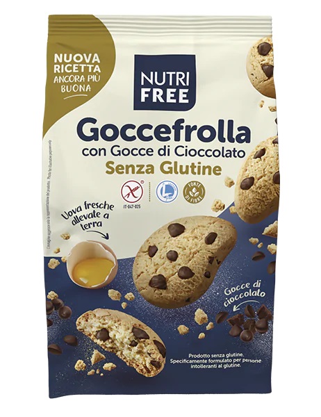 NUTRIFREE GOCCEFROLLA CON GOCCE DI CIOCCOLATO 300 G - Farmapanda Srl