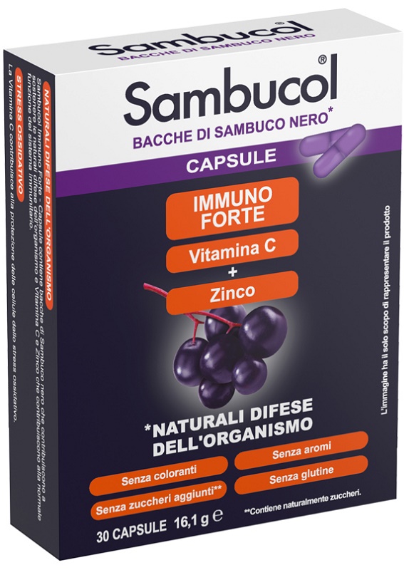 SAMBUCOL IMMUNOFORTE 30 CAPSULE - Farmapanda Srl