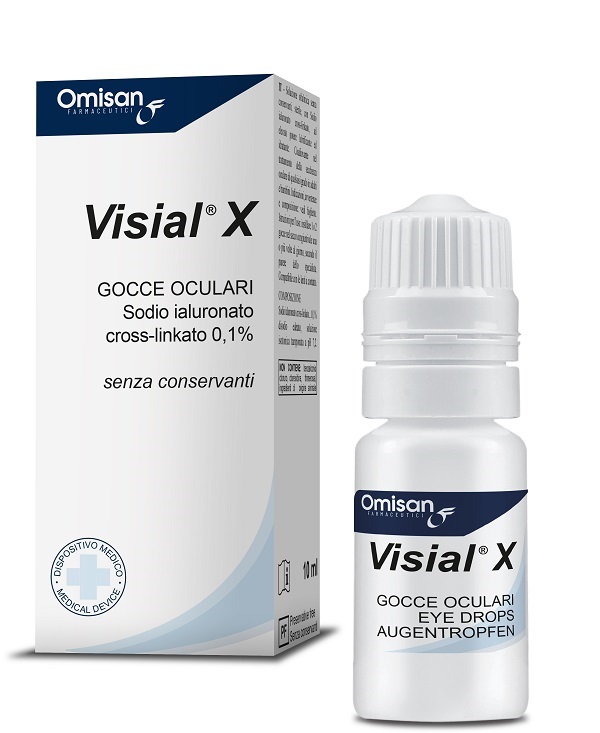 GOCCE OCULARI VISIAL X ACIDO IALURONICO CROSS-LINKATO 0,1% 10 ML - Farmapanda Srl