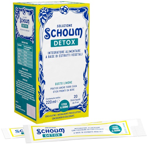 SOLUZIONE SCHOUM DETOX 20 STICK - Farmapanda Srl