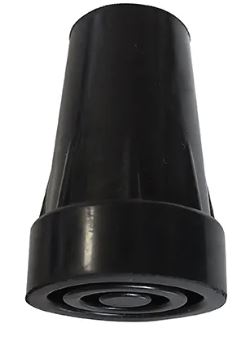 PUNTALE PER BASTONE PASSEGGIO 14MM CON PLACCA INTERNA 2 PEZZI - Farmapanda Srl