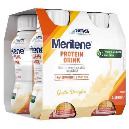 MERITENE DRINK VANIGLIA 4 PEZZI DA 200 ML - Farmapanda Srl
