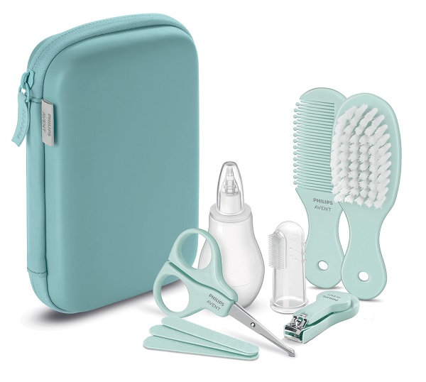 AVENT SET CURA BAMBINO 1 FORBICINA + 1 LIMETTA + 1 TAGLIUNGHIE + 1 SPAZZOLINO DA DITO + 1 PETTINE + 1 SPAZZOLA + 1 ASPIRATORE NASALE - Farmapanda Srl