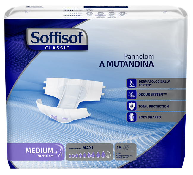 PANNOLINO MUTANDINA SOFFISOF CLASSIC MAXI M 15 PEZZI - Farmapanda Srl