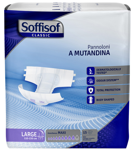 PANNOLINO MUTANDINA SOFFISOF CLASSIC MAXI L 15 PEZZI - Farmapanda Srl