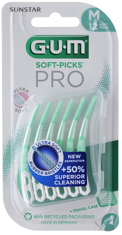 GUM SOFT PICK PRO MEDIUM 12 PEZZI - Farmapanda Srl