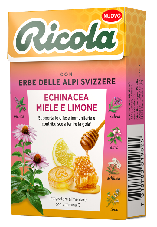 RICOLA ECHINACEA MIELE & LIMONE 50 G - Farmapanda Srl
