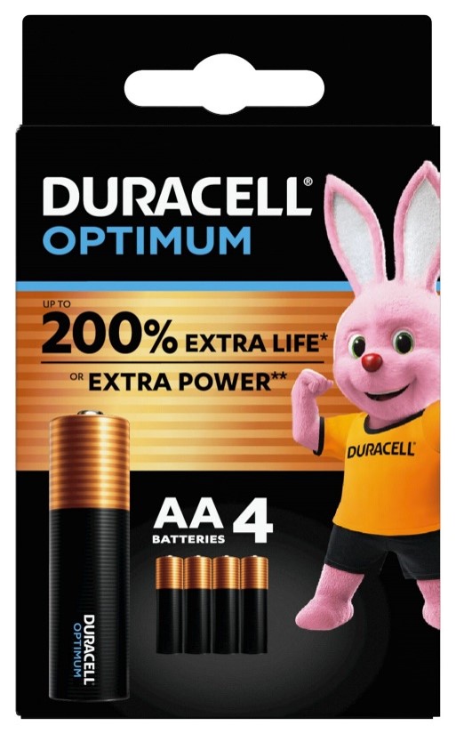 DURACELL OPTIMUM AA B4 16 PEZZI - Farmapanda Srl