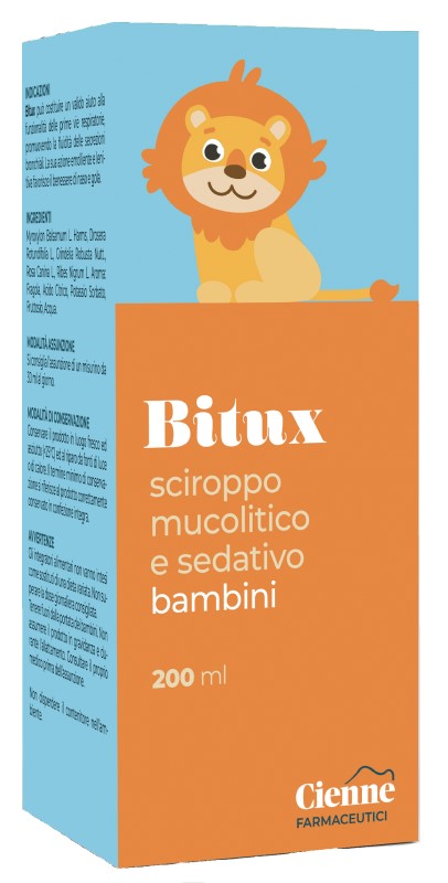 BITUX SCIROPPO MUCOLITICO E SEDATIVO BAMBINI 200 ML - Farmapanda Srl