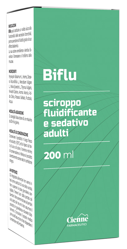 BIFLU SCIROPPO ADULTI FLUIDIFICANTE E SEDATIVO ADULTI 200 ML - Farmapanda Srl