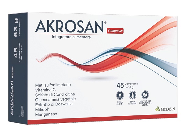 AKROSAN 45 COMPRESSE - Farmapanda Srl