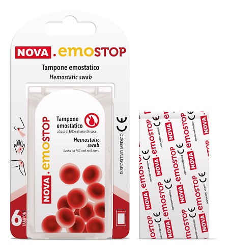 NOVA EMOSTOP TAMPONE EMOSTATICO 6 PEZZI - Farmapanda Srl