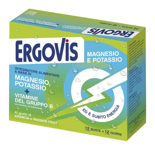 ERGOVIS MG+K VITAMINE B CON ZUCCHERO 12 BUSTINE - Farmapanda Srl