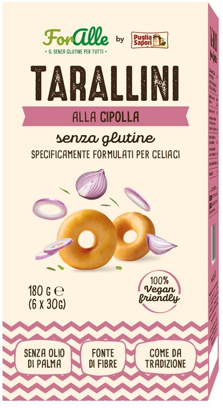 FORALLE TARALLINI ALLA CIPOLLA 6 BUSTINE X 30 G - Farmapanda Srl