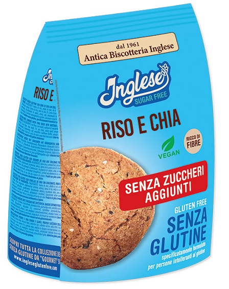 INGLESE BISCOTTI GRISO E CHIA SENZA ZUCCHERI AGGIUNTI 200 G - Farmapanda Srl