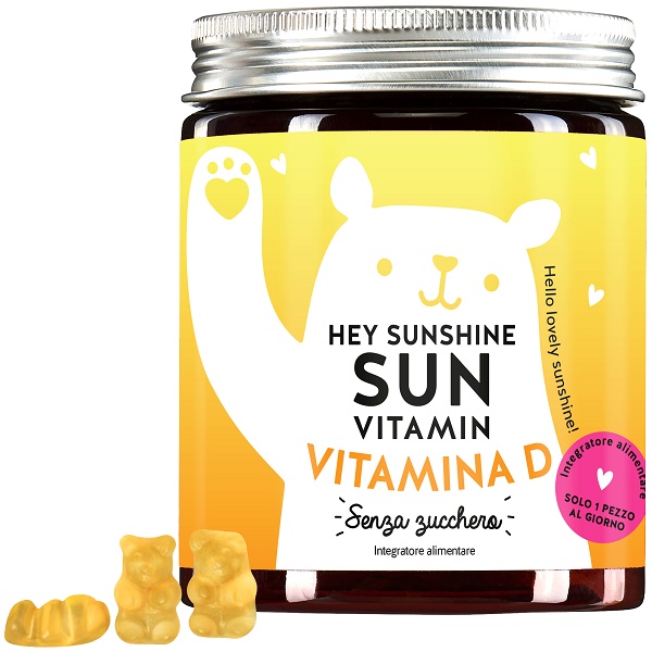 HEY SUNSHINE SUN VITAMINS MIT D3 SUGARFREE 45 CARAMELLE GOMMOSE - Farmapanda Srl