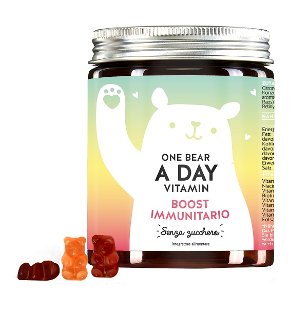 ONE BEAR A DAY VITAMIN IMMUN BOOST MIT VITAMIN C & D 45 CARAMELLE GOMMOSE - Farmapanda Srl