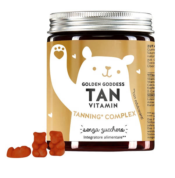 GOLDEN GODDESS TAN VITAMIN 45 CARAMELLE GOMMOSE - Farmapanda Srl
