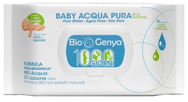 BIOGENYA BABY ECO NATURA ACQUA PURA 70 SALVIETTE - Farmapanda Srl