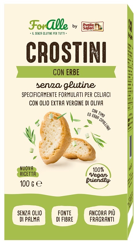 FORALLE CROSTINI ALLE ERBE 100 G - Farmapanda Srl