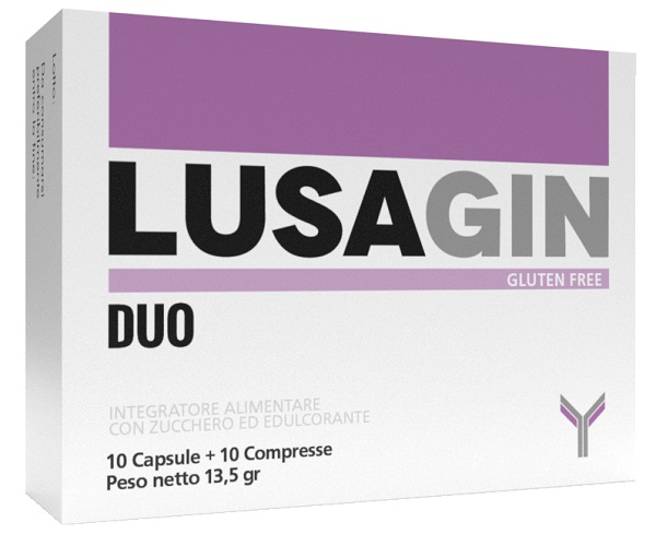 LUSAGIN DUO 10 CAPSULE + 10 COMPRESSE - Farmapanda Srl