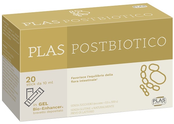 PLAS POSTBIOTICO 20 STICK PACK - Farmapanda Srl