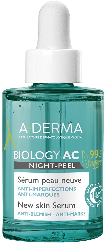 ADERMA BIOLOGY AC SIERO NIGHT PEEL 30 ML - Farmapanda Srl
