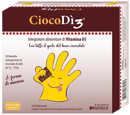 CIOCODI3 30 TAVOLETTE DI CIOCCOLATO - Farmapanda Srl
