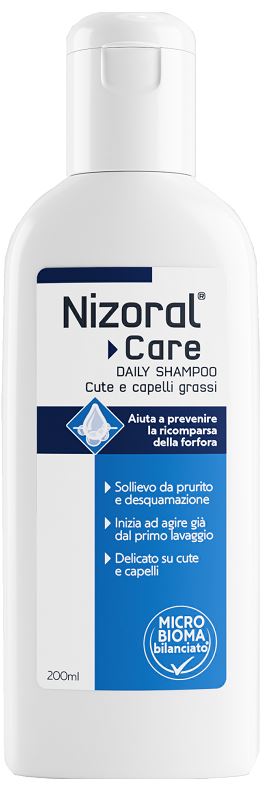 NIZORAL CARE DAILY SHAMPOO CUTE & CAPELLI GRASSI 200 ML - Farmapanda Srl