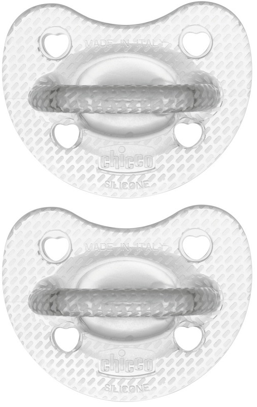 CHICCO GOMMOTTO SILICONE CRYSTAL 6-16 MESI 2 PEZZI - Farmapanda Srl