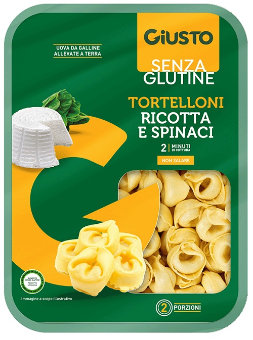 GIUSTO SENZA GLUTINE TORTELLONI RICOTTA E SPINACI 250 G - Farmapanda Srl