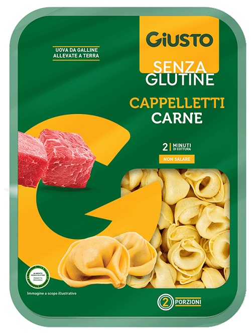 GIUSTO SENZA GLUTINE CAPPELLETTI DI CARNE 250 G - Farmapanda Srl