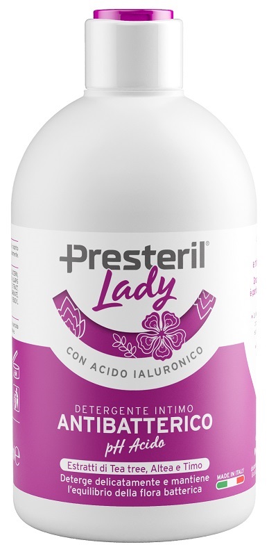 LADY PRESTERIL  DETERGENTE INTIMO ANTIBATTERICO/PH ACIDO 250 ML - Farmapanda Srl
