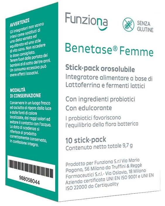 BENETASE FEMME 10 STICK PACK - Farmapanda Srl