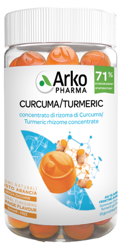 ARKOGUMMIES CURCUMA 60 GUMMIES - Farmapanda Srl