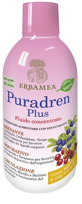 PURADREN PLUS MIRTILLO FRUTTI ROSSI 500 ML - Farmapanda Srl