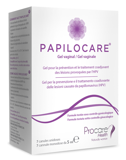 PAPILOCARE GEL VAGINALE 7 CANNULE MONODOSE X 5 ML - Farmapanda Srl