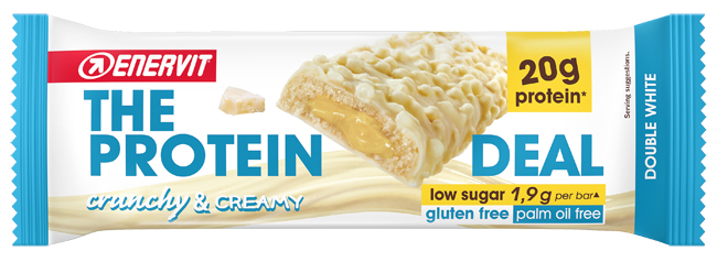 ENERVIT PROTEIN DEAL BAR DOUBLE WHITE 55 G - Farmapanda Srl