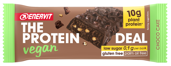 ENERVIT PROTEIN DEAL CHOCO CAKE VEGAN 40 G - Farmapanda Srl