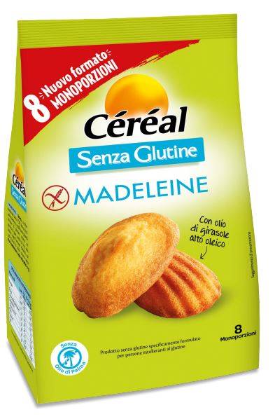 CEREAL MADELEINE SENZA GLUTINE 8 PEZZI DA 28,5 G - Farmapanda Srl