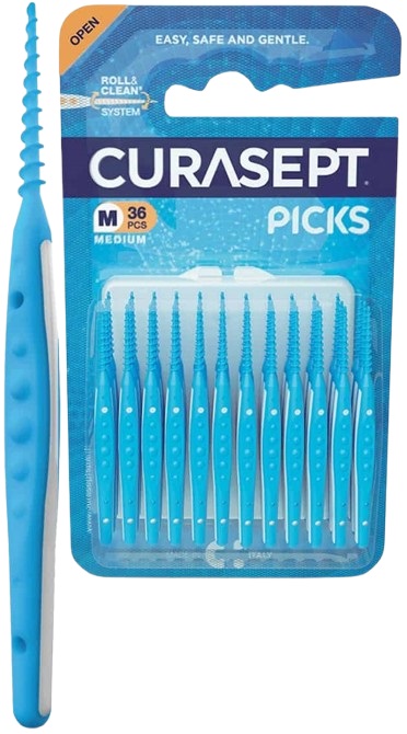 CURASEPT PICKS MEDIUM 36 PEZZI - Farmapanda Srl