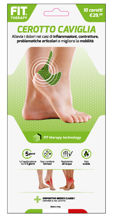 FIT THERAPY CEROTTO CAVIGLIA 10 PEZZI - Farmapanda Srl