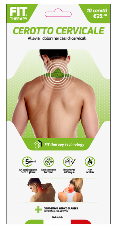 FIT THERAPY CEROTTO CERVICALE 10 PEZZI - Farmapanda Srl