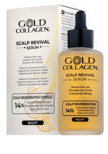 GOLD COLLAGEN SCALP REVIVAL SERUM 100 ML - Farmapanda Srl