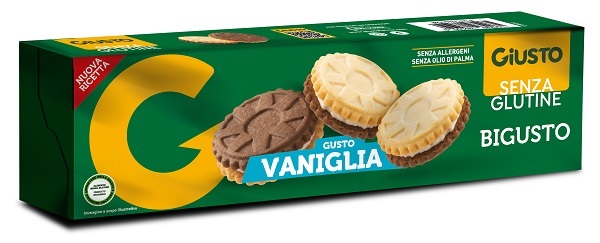 GIUSTO SENZA GLUTINE BIGUSTO VANIGLIA 120 G - Farmapanda Srl