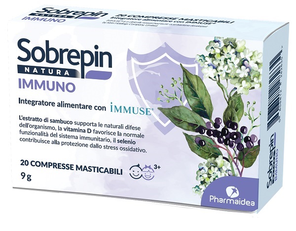 SOBREPIN NATURA IMMUNO 20 COMPRESSE MASTICABILI - Farmapanda Srl