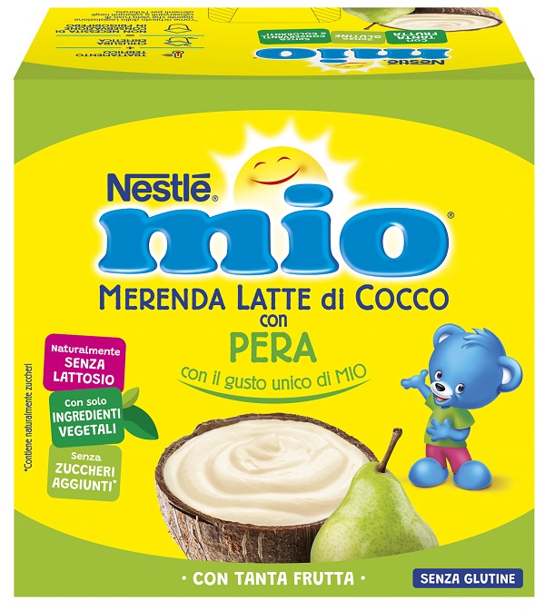 MIO MERENDA LATTE COCCO CON PERA 4 PEZZI - Farmapanda Srl
