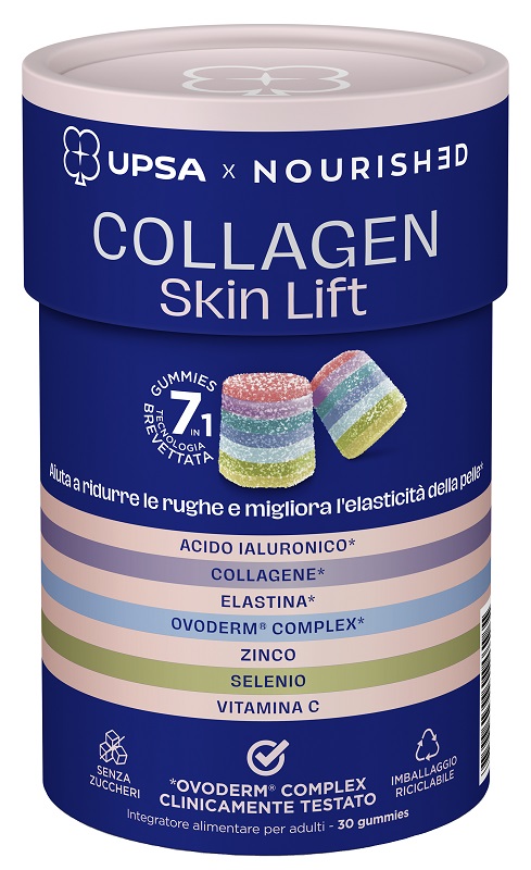 UPSA X NOURISHED COLLAGEN SKIN LIFT 30 GUMMIES - Farmapanda Srl