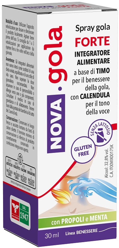 NOVA GOLA SPRAY FORTE 30 ML - Farmapanda Srl