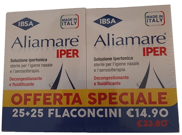 ALIAMARE IPER 25 + 25 FLACONCINI 5 ML BIPACCO - Farmapanda Srl